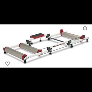 Minoura Moz Roller Folding Trainer Rollers WITHOUT Step Guard, Silver, Standard